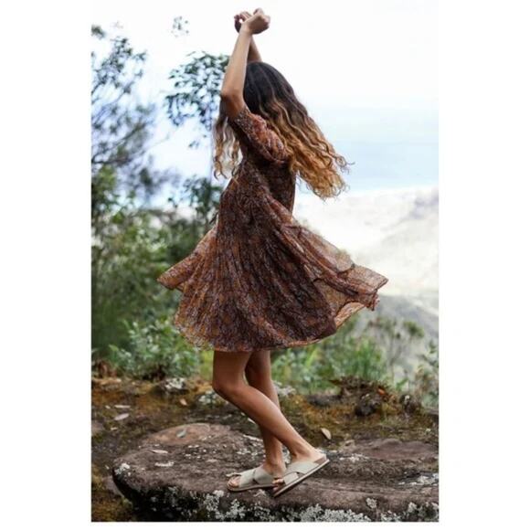 Patrons of Peace Snake Print Oversize Baby Doll Dress Size M - Picture 11 of 16